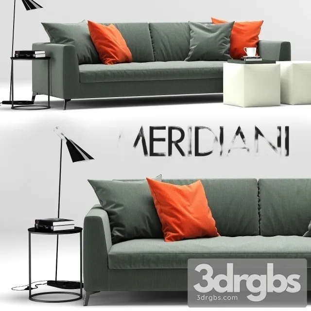 Meridiani Louis Up Sofa 01 3dsmax Download