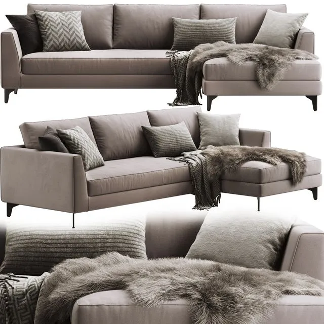 Meridiani Louis Up Sofa 3dsMax Model