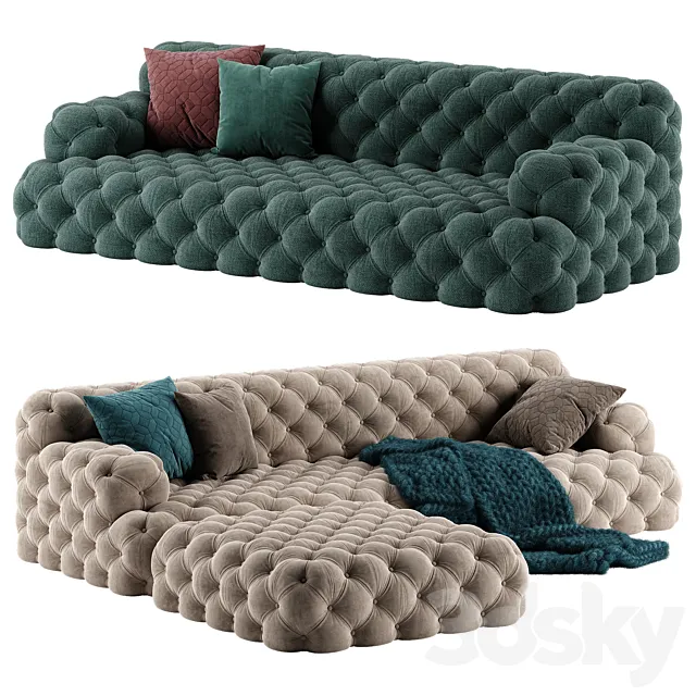 Meridiani Norton sofa 3ds Max