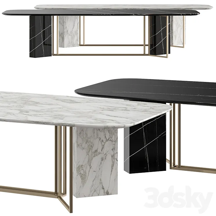 Meridiani Plinto Y2W Dining Table 3DS Max