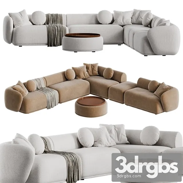 Meridiani rene sofa set 1