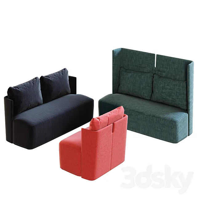 Meridiani SOFAS KEETON FIT 3ds Max