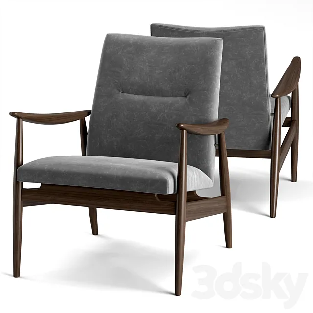 Meroni & Colzani BIANCAMANO armchair 3DS Max Model