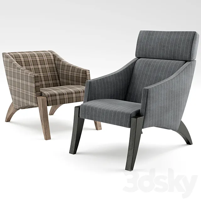 Meroni & Colzani FIORICHIARI armchair 3DSMax File