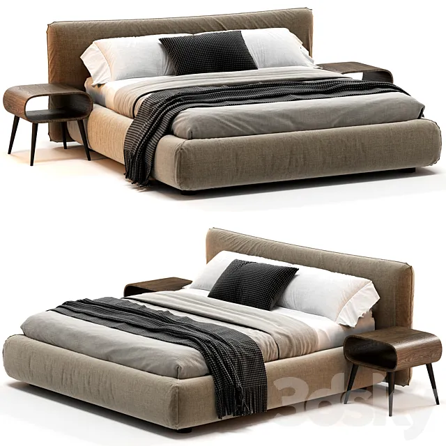 Meroni Solzani Bed 3ds Max
