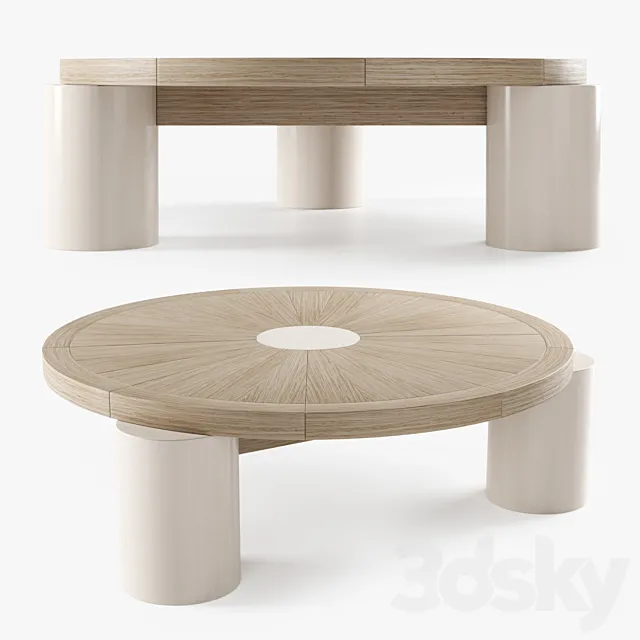 Mesa de centro – Wood coffee table 3DSMax File