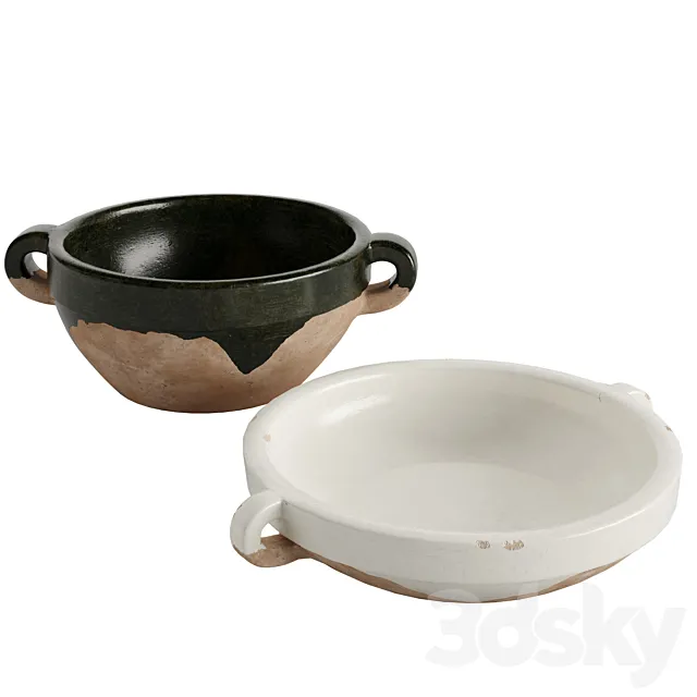 Mesa Handcrafted Ceramic Bowl 3ds Max