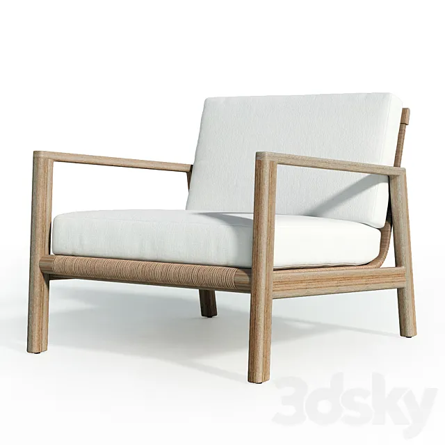 Mesa Teak Lounge Chair 3DSMax File