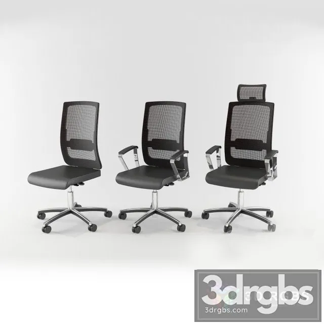 Mesh Adjustable Office Chair Set 3dsmax Download