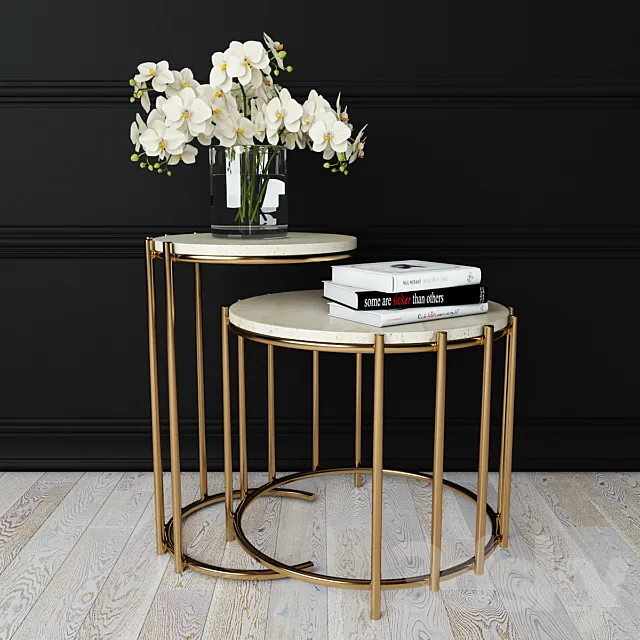 Messina Nesting Side Tables 3DSMax File