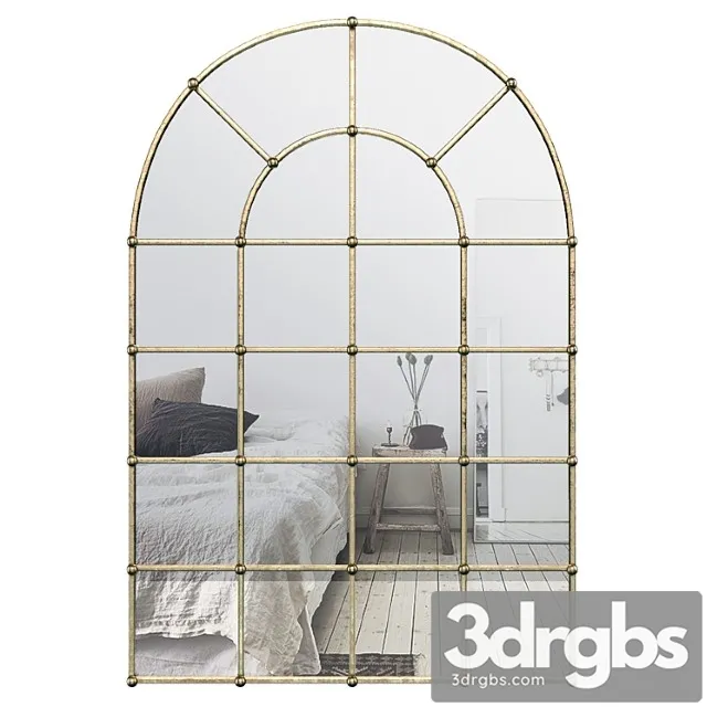 Metal arch window wall mirror oawy8570 3dsmax Download