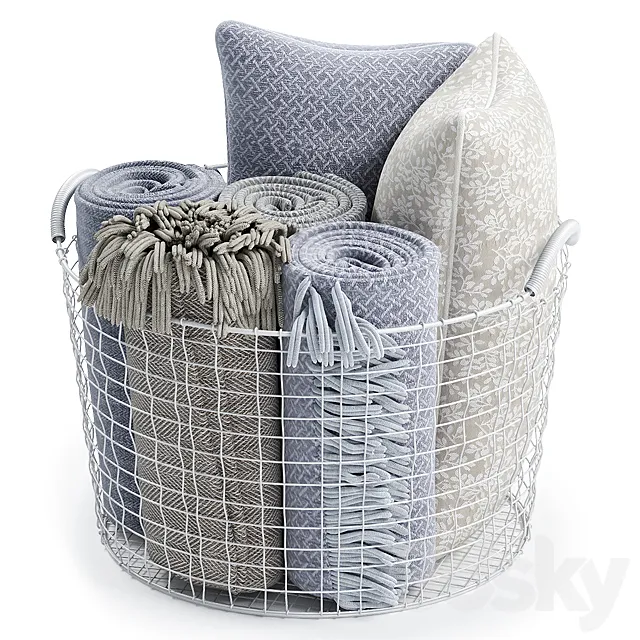 METAL BASKET DECOR 05 3ds Max