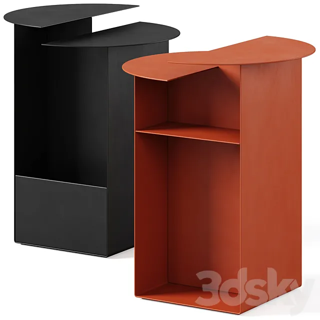 Metal bedside table Alessio by LA REDOUTE 3ds Max