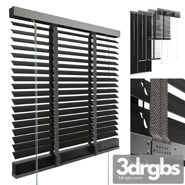 Metal blinds black 600 in 35mm 3dsmax Download