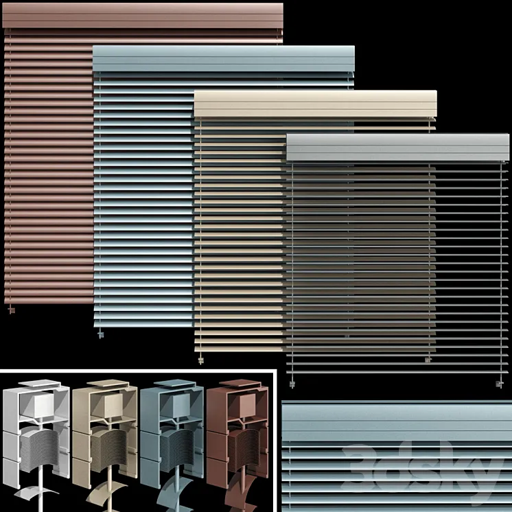 Metal blinds for windows and doors \/ Metal blinds for windows and doors 3DS Max