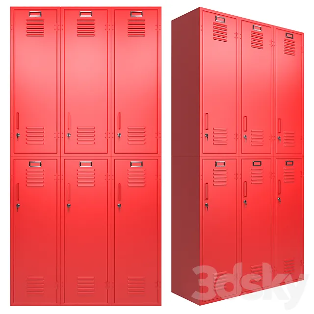 Metal Cabinet Locker 3DSMax File