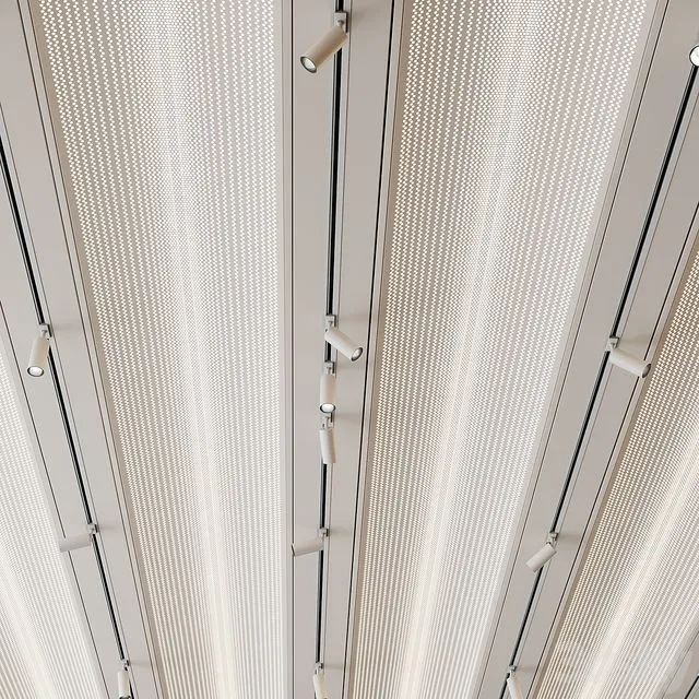 Metal Ceiling Design with lighting 3dsMax Model