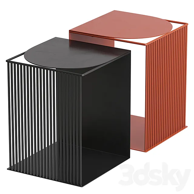 Metal coffee table Salem 3ds Max