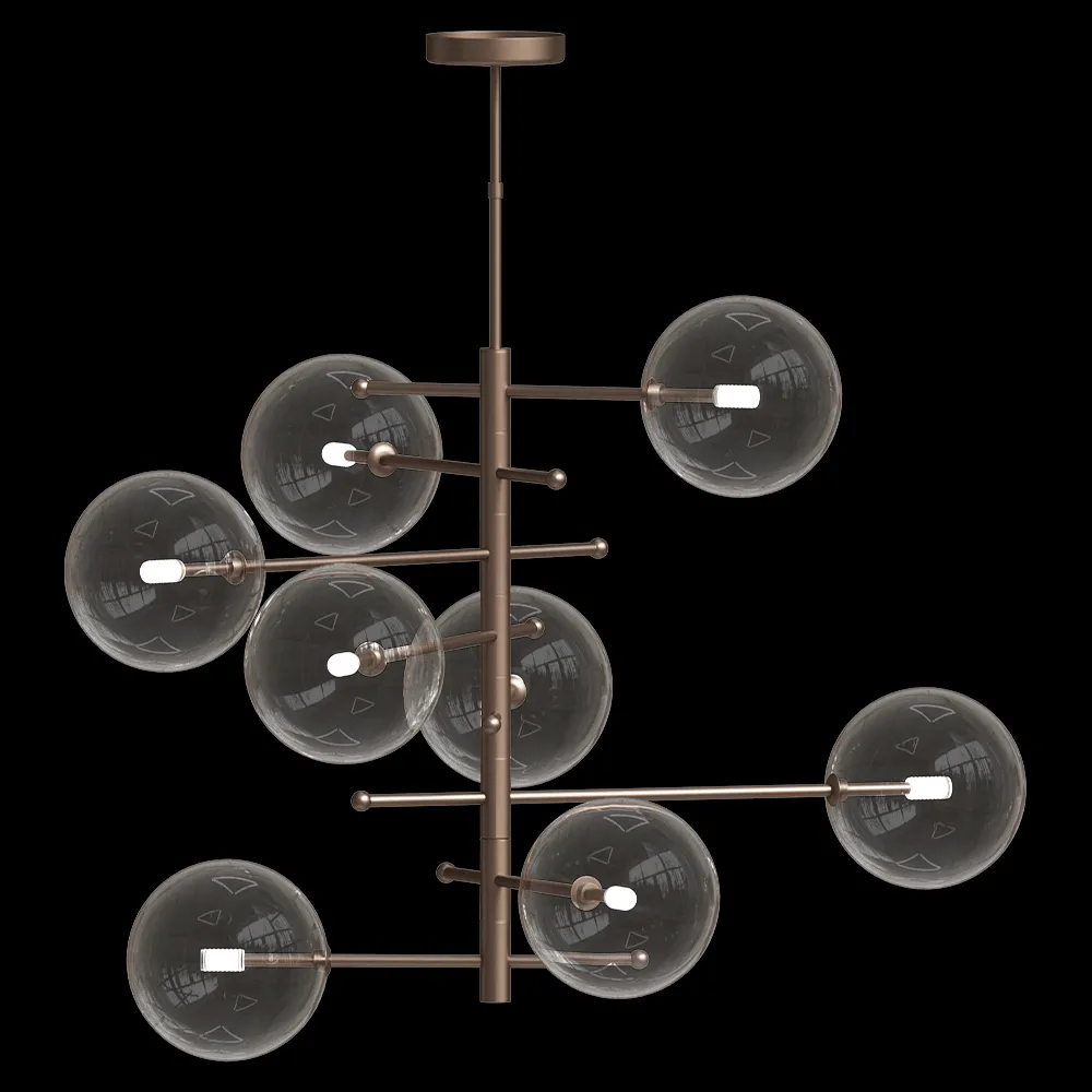 Metal Lux – Pendnat lamp Estro 3ds Max