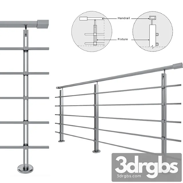 Metal railing 3dsmax Download