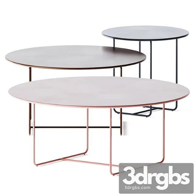 Metal round coffee table laura by jori