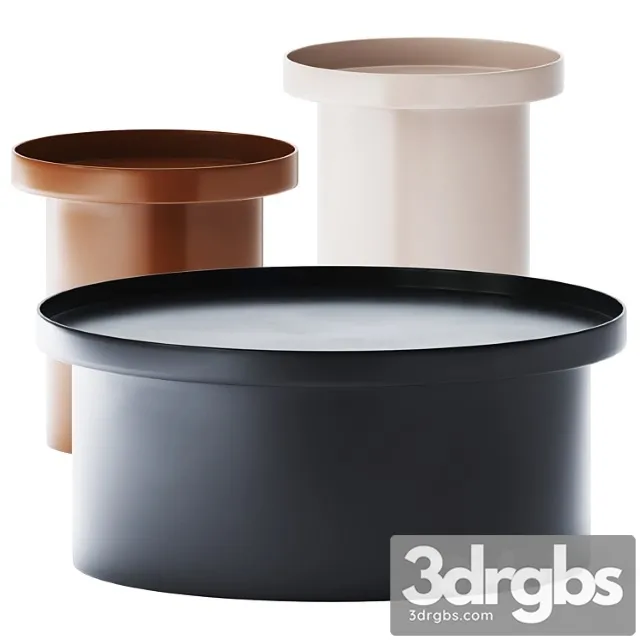 Metal round coffee tables caliz by morada