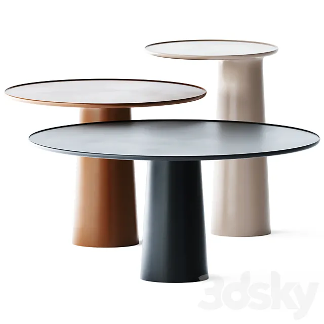 Metal Round Coffee Tables Colorado by Roche Bobois 3DSMax File