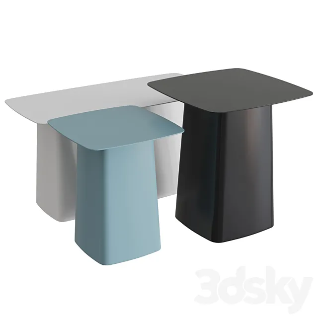 Metal Side Tables Outdoor 3DSMax File
