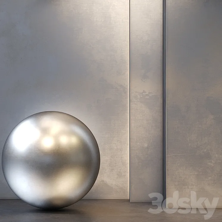 Metal Stainless Steel\/PBR\/Seamless\/4k\/set10 3DS Max Model