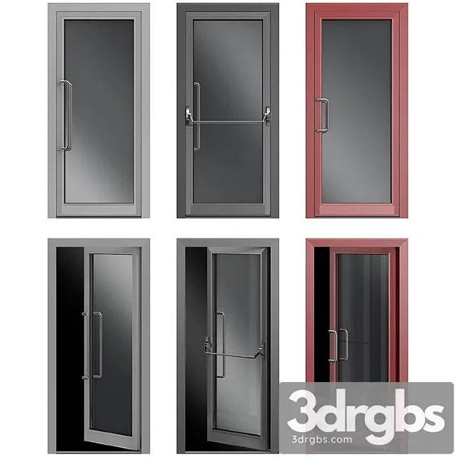 Metal swinging fire doors