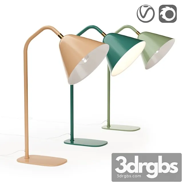 Metal table lamp copita