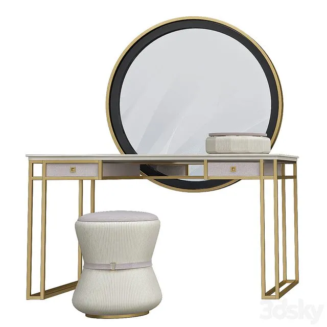 Metal vanity table 3dsMax Model