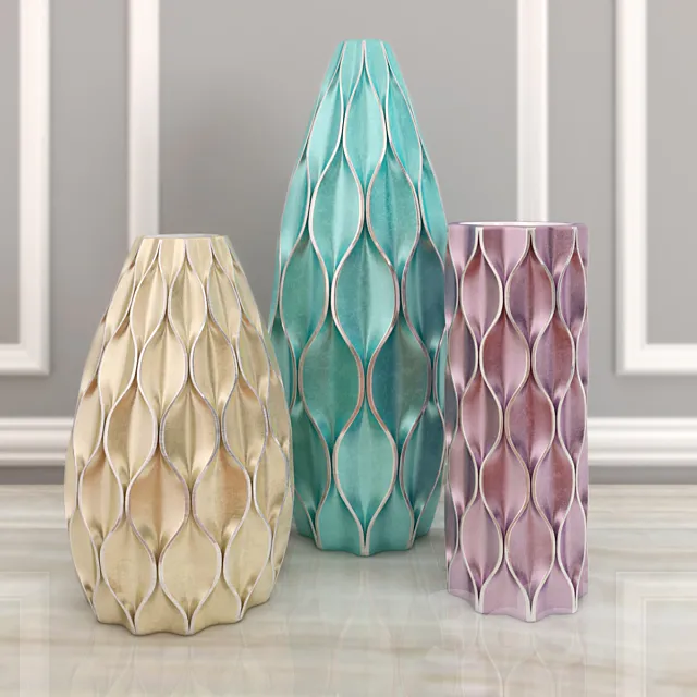 Metalic Vase 3ds Max