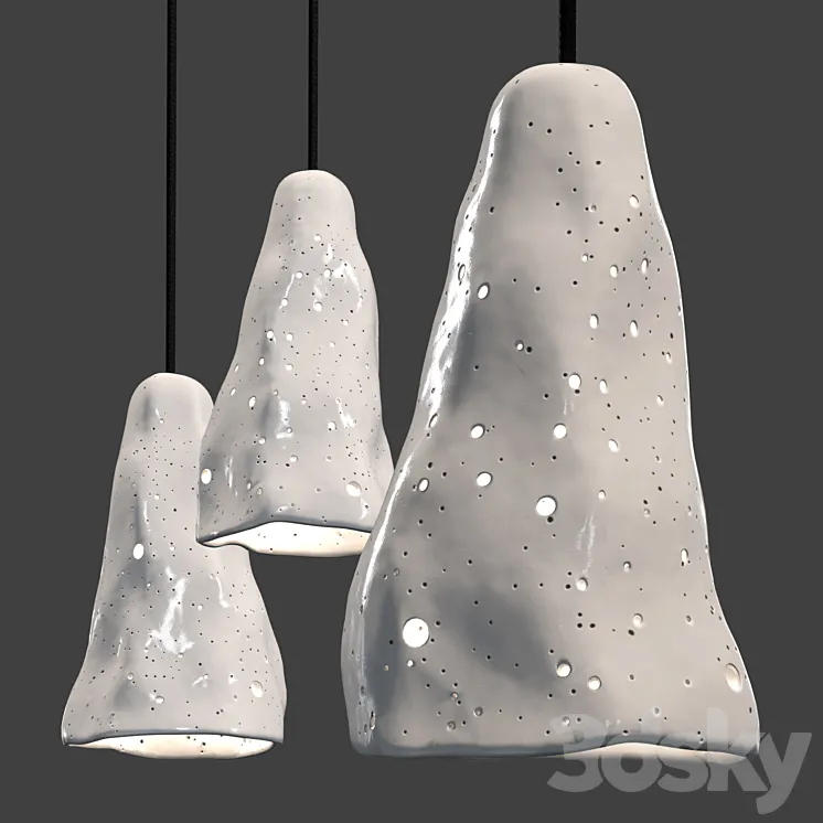 Meteor pendant lamp by Tayga Design 3DS Max Model