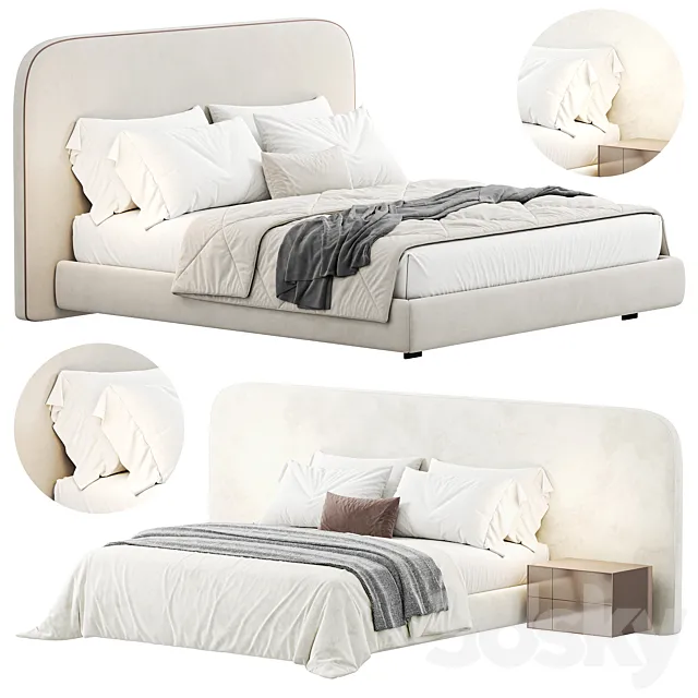 Metis Soft Bed 3DS Max Model