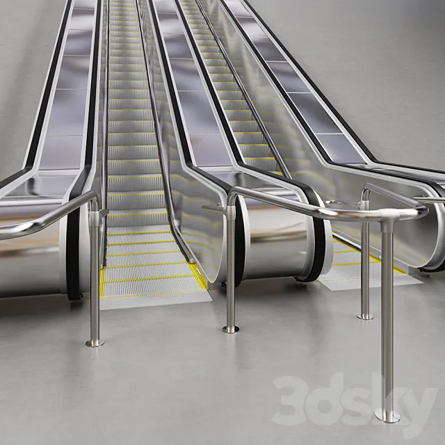 metro Escalator 3ds Max