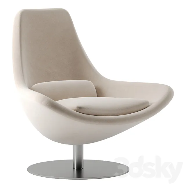 Metropolitan chair by B&B Italia 3ds Max