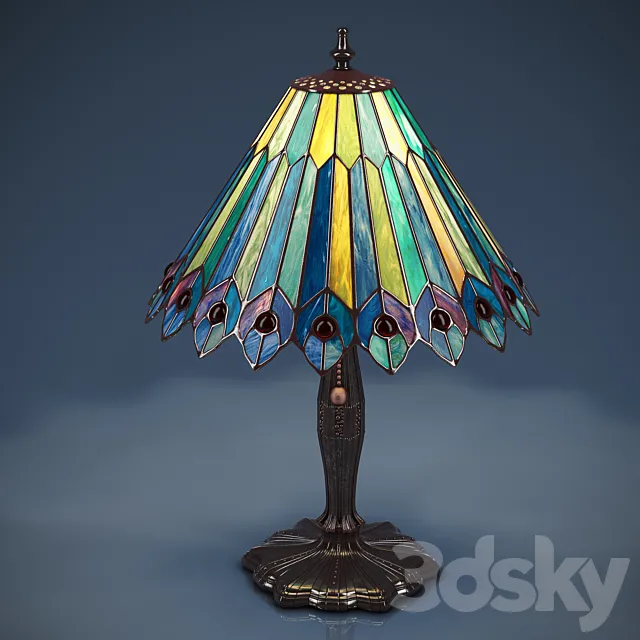 Meyda Tiffany Lamp 3DS Max Model