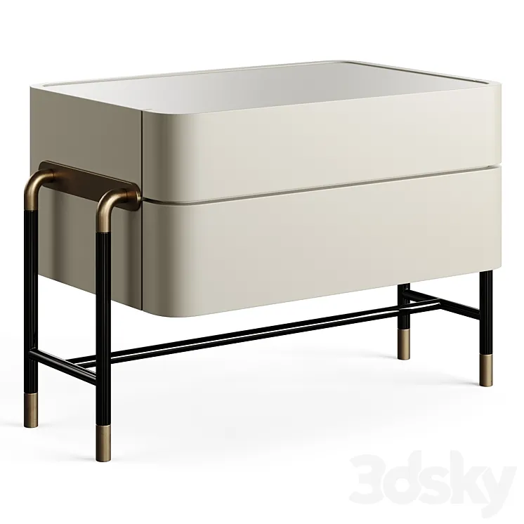 Mezzo Collection BENNETT Nightstand Table 3DS Max