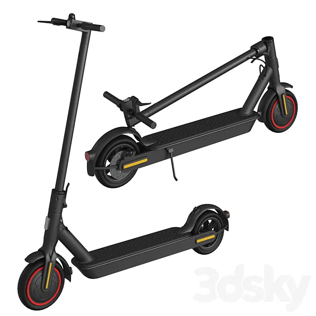 Mi Electric Scooter Pro 3DS Max Model