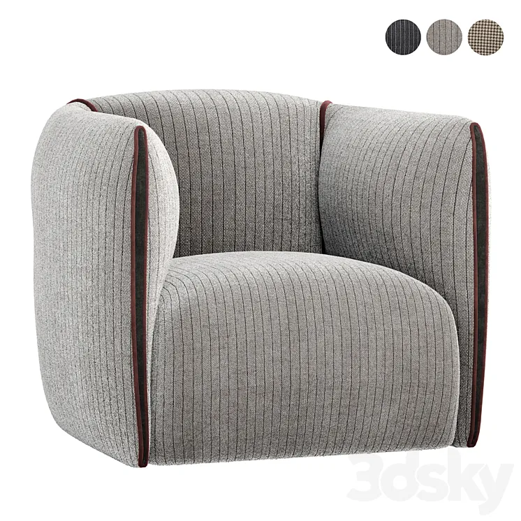 Mia armchair Designed by Francesco Bettoni 3DS Max