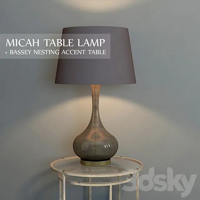 MICAH TABLE LAMP 3DSMax File
