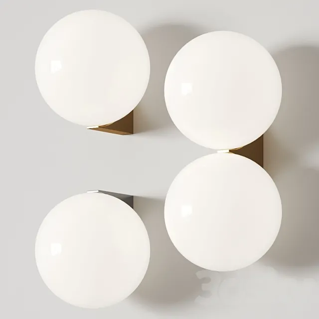 Michael Anastassiades Single & Double Wall Lamps 3DS Max Model