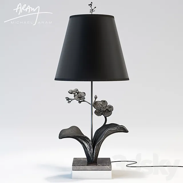 Michael Aram Orchid Lamp 3ds Max