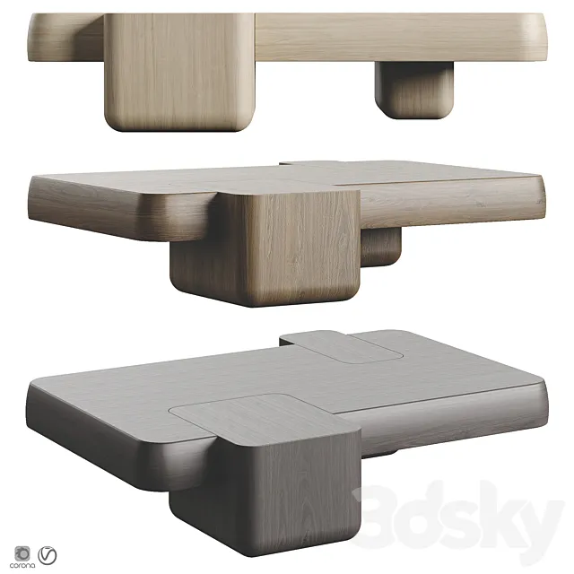 Michel Amar Puzzle Coffee Table 3ds Max