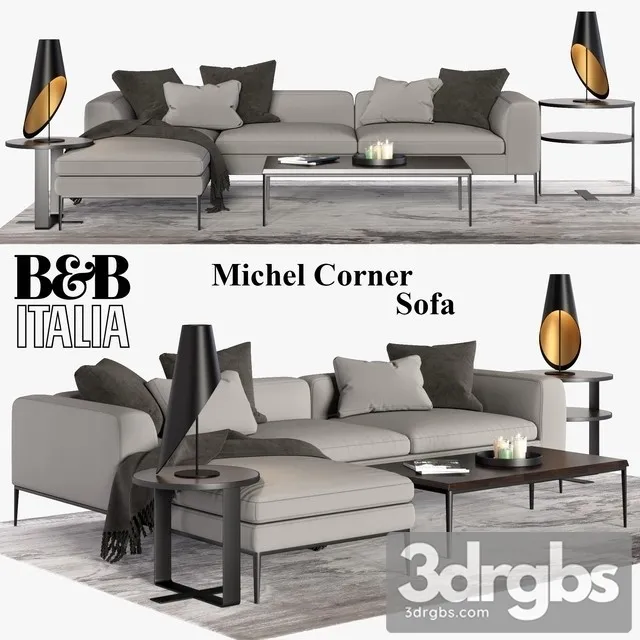Michel Corner Sofa 3dsmax Download