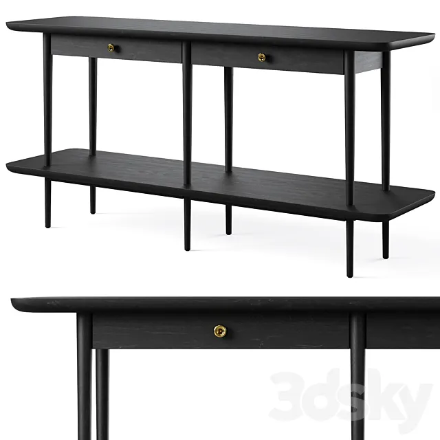 Mickell Storage Console Table by Crate and Barrel 3ds Max