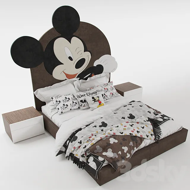 Mickey mouse bed 3ds Max