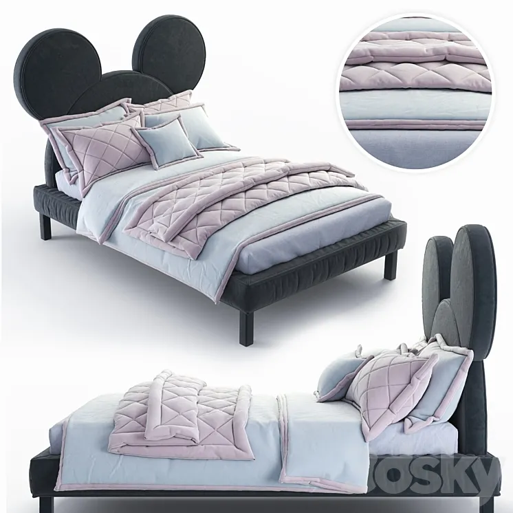 Mickey Mouse – Mickey Mouse bed by DG HOME 3DS Max