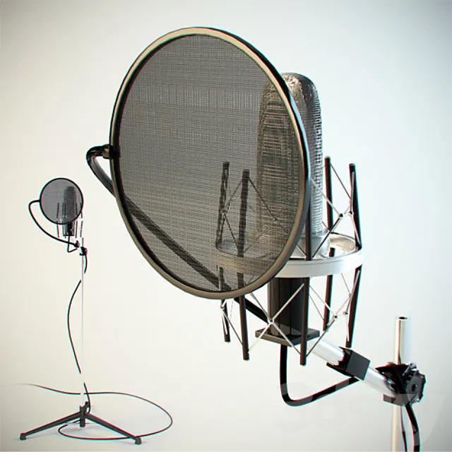 Microphone Studio 3DS Max Model